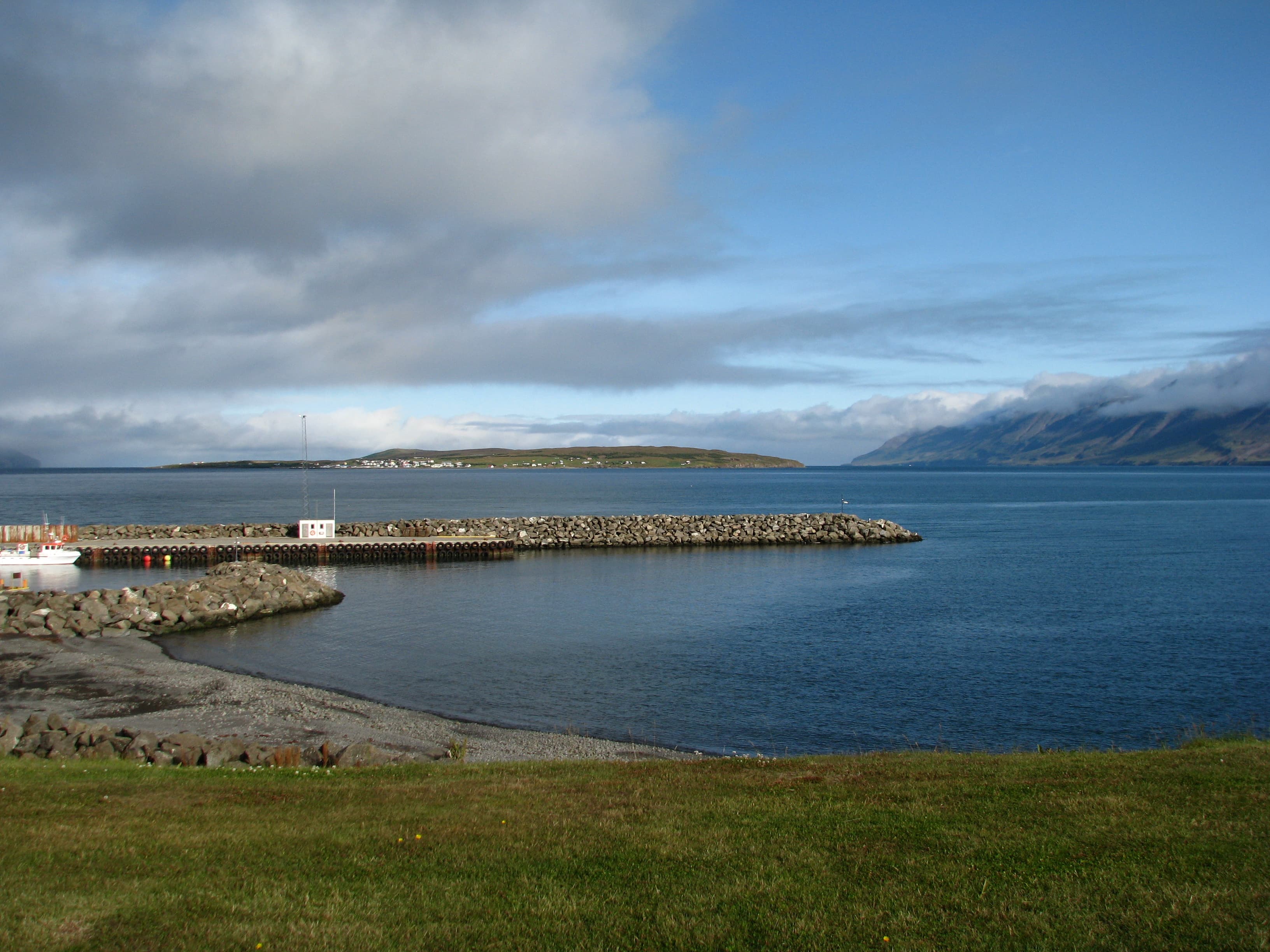 The small harbour of Árskógssandur on Eyjafjörður, North Iceland
