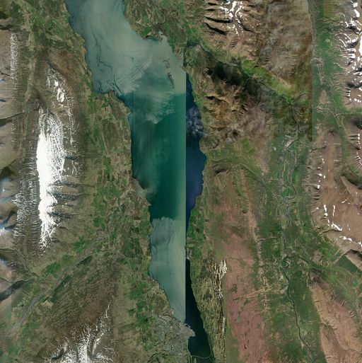 Satellite view of Eyjafjörður & Akureyri