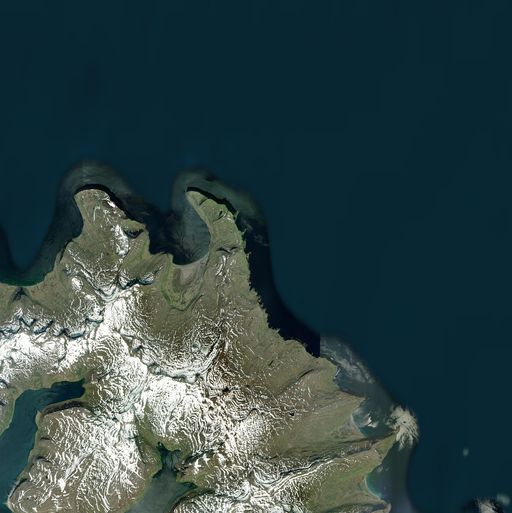 Satellite view of Hornstrandir