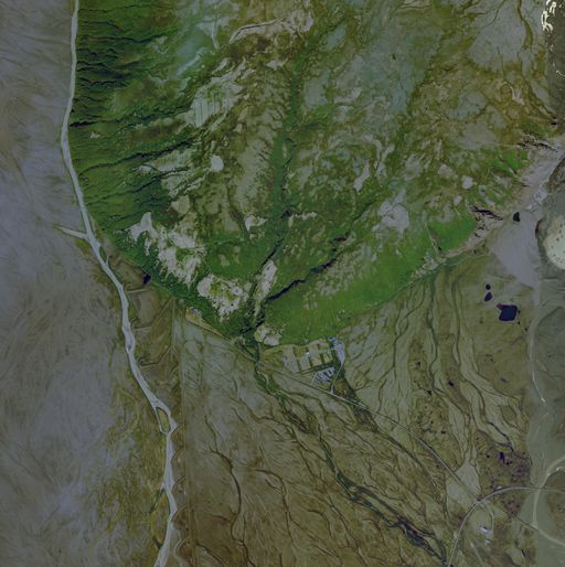 Satellite view of Skaftafell
